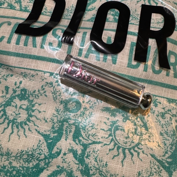 **LOW START** NWT 2pc-DIOR BEAUTE 2024 NOVELTY LINEN TOTE & Dior lipstick - Picture 2 of 7